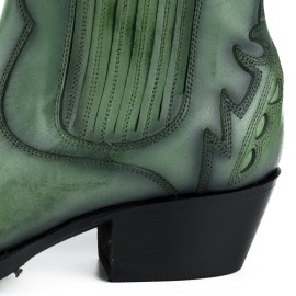 Mayura 2487 Marilyn Green Ladies Cowboy Ankle Boots