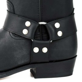 Mayura 004 Ankle Harness Boot Black