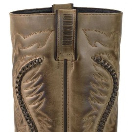 Mayura 002 Cowboy Biker Boot Brown
