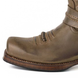 Mayura 002 Cowboy Biker Boot Brown