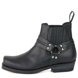 Mayura 004 Ankle Harness Boot Black