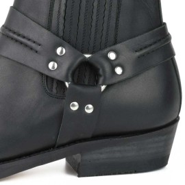 Mayura 004 Ankle Harness Boot Black