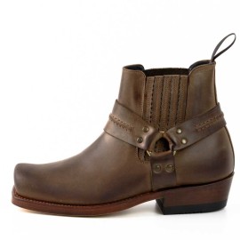 Mayura 004 Ankle Harness Boot Brown