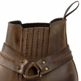 Mayura 004 Ankle Harness Boot Brown