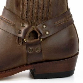 Mayura 004 Ankle Harness Boot Brown