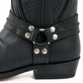 Mayura 007 Cowboy Biker Boot Black