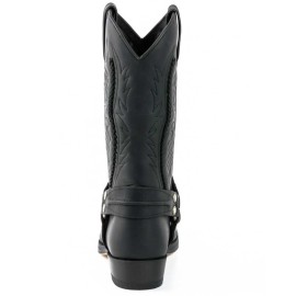 Mayura 007 Cowboy Biker Boot Black
