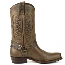 Mayura 007 Cowboy Biker Boot Brown