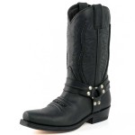 Mayura 007 Cowboy Biker Boot Black