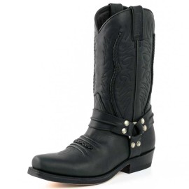 Mayura 007 Cowboy Biker Boot Black
