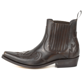 Mayura 021 Western Ankle Boot 2-Tone Brown Old Manchado