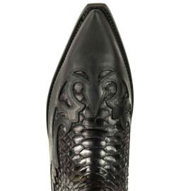 Mayura 1935 Black / Black Genuine Snakeskin