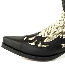 Mayura 1935 Black / White Genuine Snakeskin