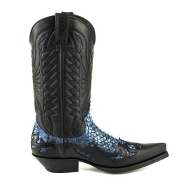 Mayura 1935 Black / Blue Genuine Snakeskin