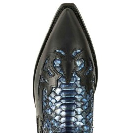 Mayura 1935 Black / Blue Genuine Snakeskin