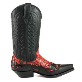 Mayura 1935 Black / Red Genuine Snakeskin