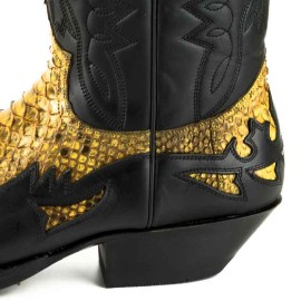 Mayura 1935 Black / Camel Genuine Snakeskin