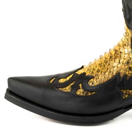 Mayura 1935 Black / Camel Genuine Snakeskin