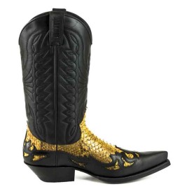 Mayura 1935 Black / Camel Genuine Snakeskin