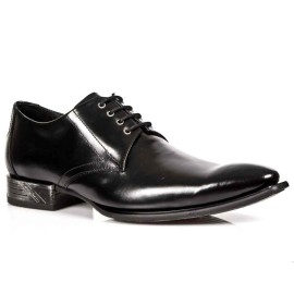 New Rock - M.2243-C11 - Black Elegant Shoes