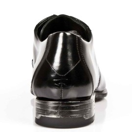 New Rock - M.2243-C11 - Black Elegant Shoes