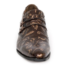 New Rock - M.NW228-S23 Bronze Floral Shoes