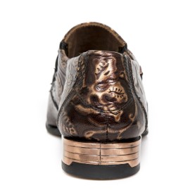 New Rock - M.NW228-S23 Bronze Floral Shoes