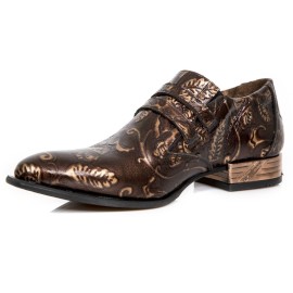 New Rock - M.NW228-S23 Bronze Floral Shoes