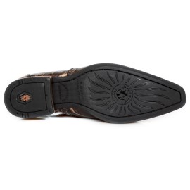New Rock - M.NW228-S23 Bronze Floral Shoes