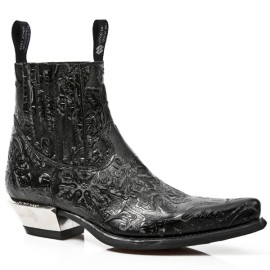 New Rock - M.7953-S21 - Vintage Flower Boots
