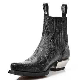 New Rock - M.7953-S21 - Vintage Flower Boots