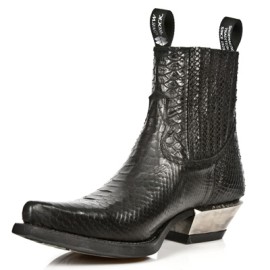 New Rock - M.7953-S4 - Faux Snakeskin - Ankle - Boots