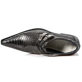New Rock - M.2246-S21 Faux Snakeskin Shoes