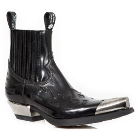 New Rock - M.7950-C11 - Flame Ankle Cowboy Boots