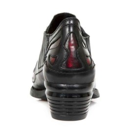New Rock - M.WST075-C3 - Red and Black Dallas Shoes