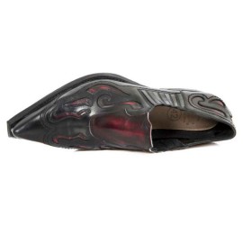 New Rock - M.WST075-C3 - Red and Black Dallas Shoes