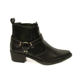 U.S.Brass - Eastwood Men's Ankle Cowboy Boot Black