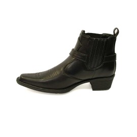 U.S.Brass - Eastwood Men's Ankle Cowboy Boot Black