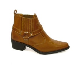 U.S.Brass - Eastwood Men's Ankle Cowboy Boot Brown