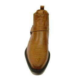 U.S.Brass - Eastwood Men's Ankle Cowboy Boot Brown