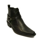 U.S.Brass - Eastwood Men's Ankle Cowboy Boot Black