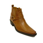 U.S.Brass - Eastwood Men's Ankle Cowboy Boot Brown
