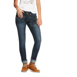 Ariat - R.E.A.L. Mid Rise Stretch Deco Tile Skinny Jeans